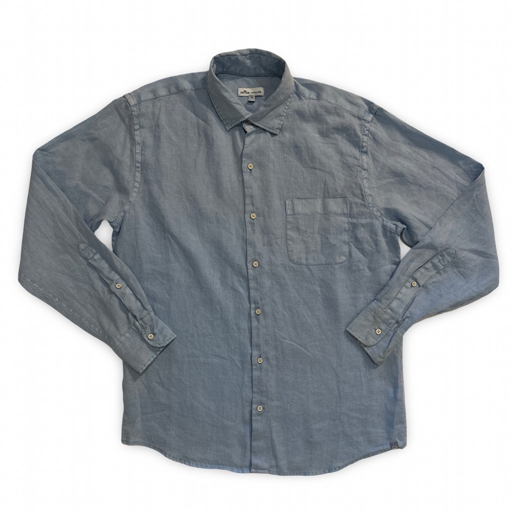 Peter Millar Men’s Linen Button Down Shirt